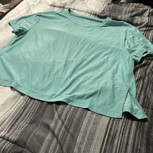 Old Navy Aqua Crop Top